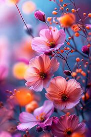 Pink blossom flowers by haroulita