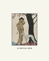 Le nouveau jour - Historische Art Deco Mode Prent