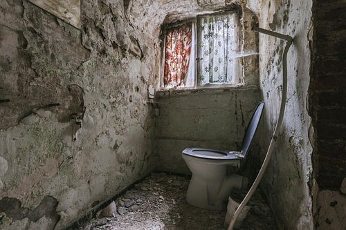 WC in an abandoned monastery.