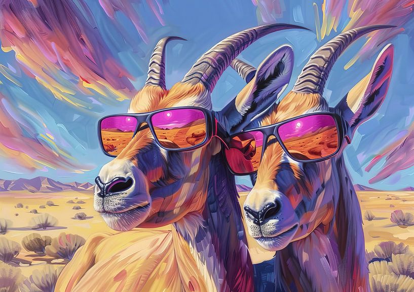 Antelope Sunglasses by Eye catching paintings