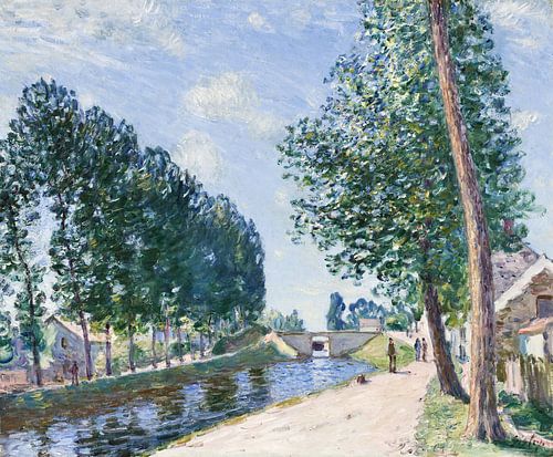 Alfred Sisley,Het Loingkanaal in Moiret