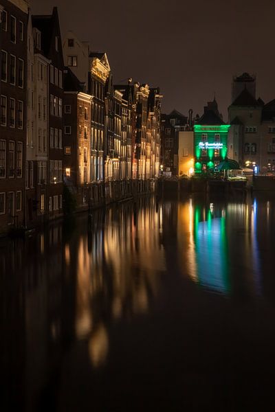 Amsterdam - Damrak de nuit par t.ART