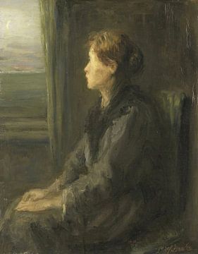 Frau am Fenster, Jozef Israëls