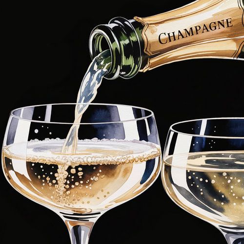 Champagner einschenken von Andreas Magnusson