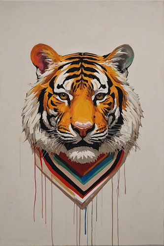 Portrait tête de tigre