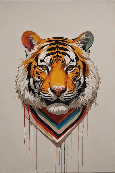 Portrait tête de tigre par Art & Soul Creations