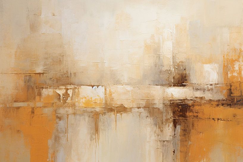 Réflexion | Abstrait Tons de terre par Peinture Abstraite
