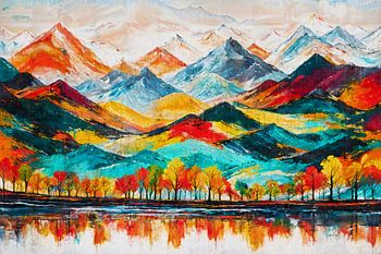 Abstrakte Berglandschaft