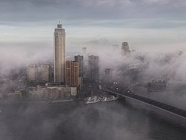 Rotterdam - City view - Skyline Rotterdam - Low fog 2 - Marja Suur (13) by Marja Suur