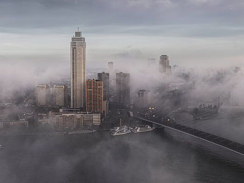Rotterdam - City view - Skyline Rotterdam - Lage mist 2 - Marja Suur (13)
