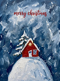 Merry Christmas Cabin van HUGO