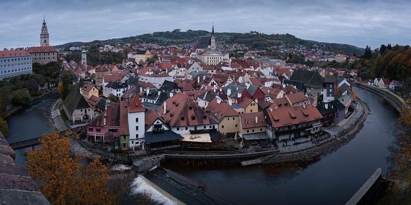 Panorama der Stadt Cesky Krumlov von Anges van der Logt
