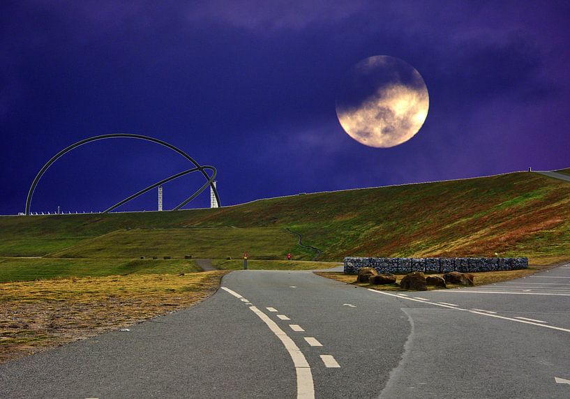 Maan collage 2 van Edgar Schermaul