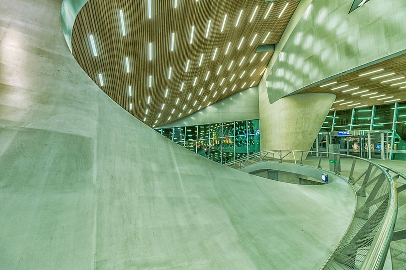 Futuristic train station by Rene Siebring