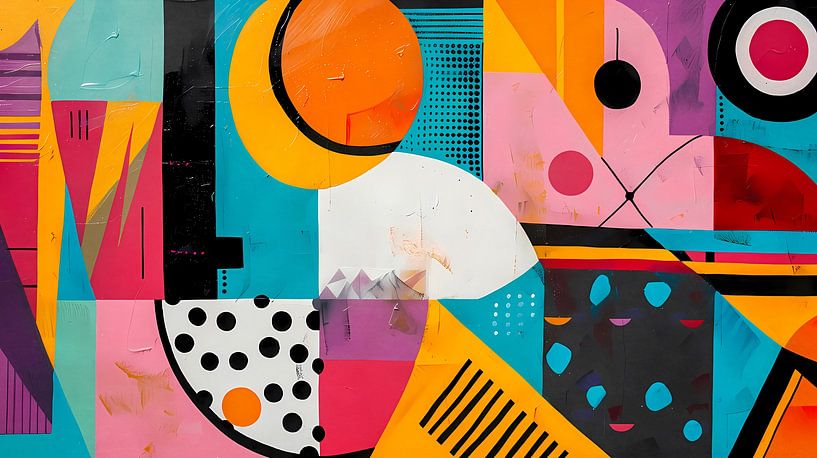 Geometric Pop Art by Angel Estevez