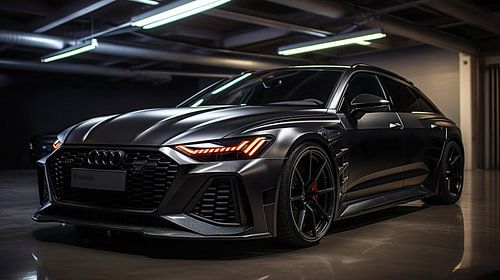 Dark grey Audi RS6