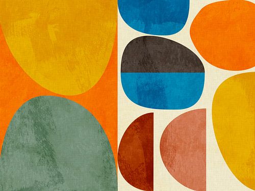 Geometry, 50s, abstract, summery by Ana Rut Bre