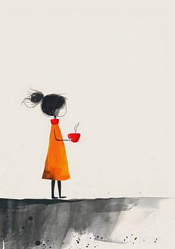 Het meisje met de rode koffiekop van Andreas Magnusson