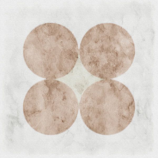 Scandinavia Nordic Abstract on Sand Beige by Mad Dog Art