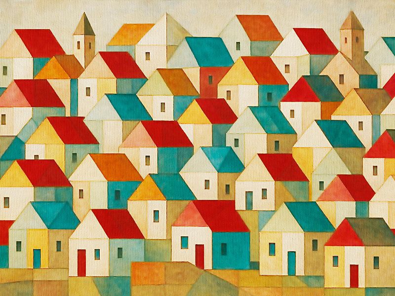 Small Village 01 van Fernando Vieira