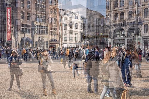 Mouvement sur le barrage d'Amsterdam