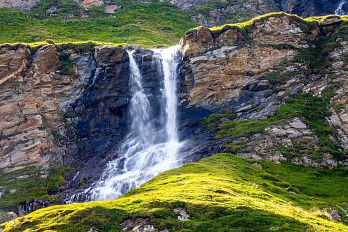 La cascade de Naßfeld sur la route alpine du Grossglockner