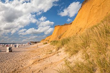 Beach at the red cliff in Kampen, Sylt by Christian Müringer
