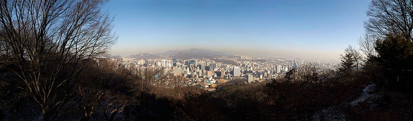 Seoul in Infinity - Panorama from the Seoul Tower by Hans van Oort