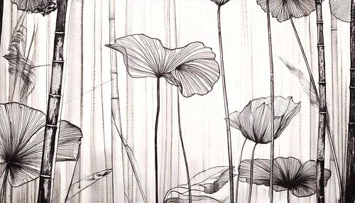 Lotus en bamboe