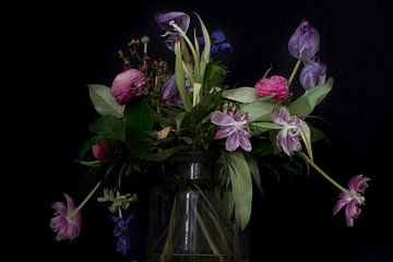 Stilleven met bloemen van Maerten Prins