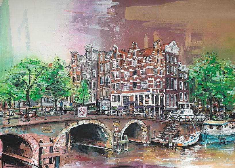 Amsterdam (Niederlande) malerei von Jos Hoppenbrouwers