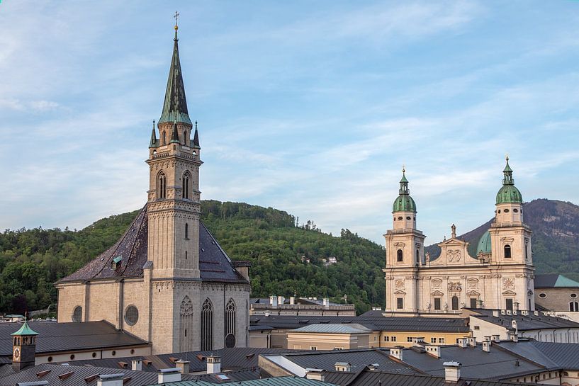 Salzburg - Franciscan Church and Cathedral of Salzburg by t.ART