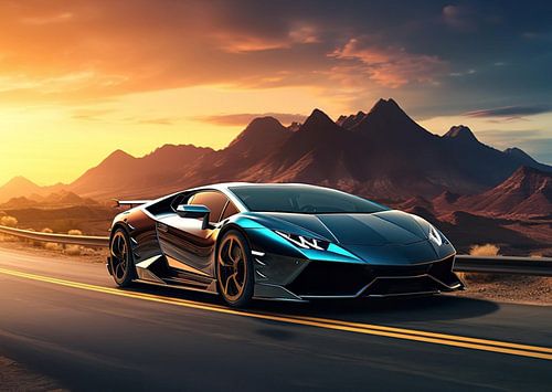 Lamborghini Auto von Gold Line