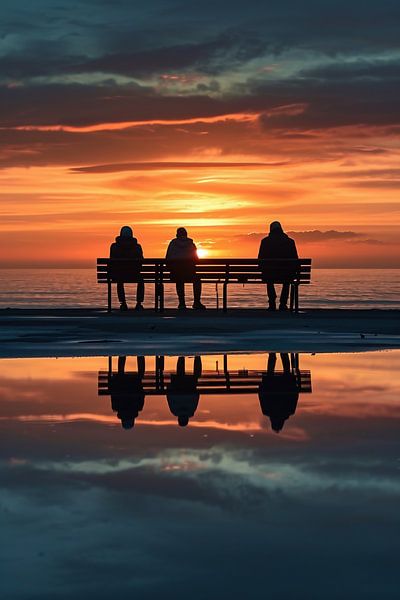 Ontspanning in het avondlicht van fernlichtsicht