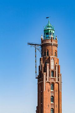 Simon-Loschen vuurtoren in Bremerhaven van Werner Dieterich