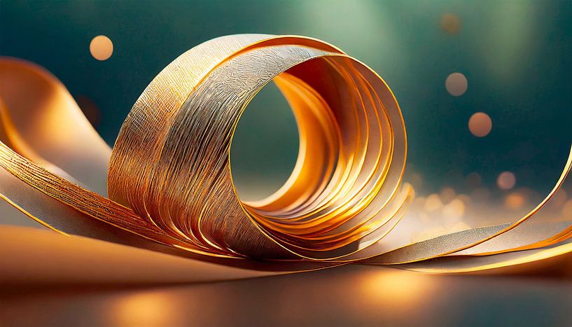 Gouden band met ontwerp van Mustafa Kurnaz