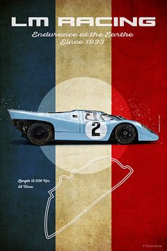 LM Racing Porsche 917 Blauw van Theodor Decker
