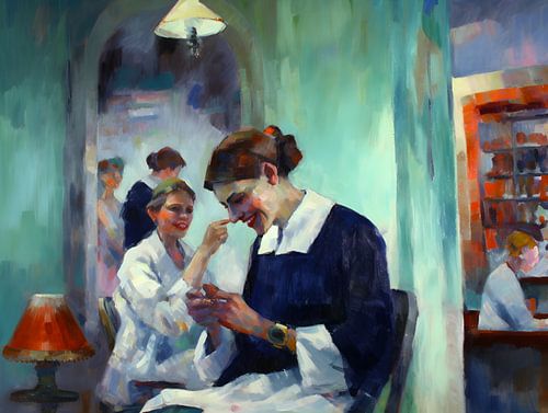 Lunch break in hospital