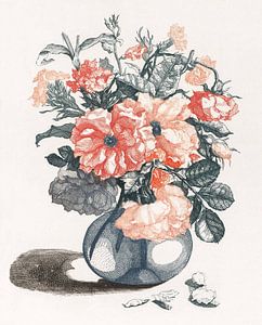 Flowers in a vase, Johan Teyler