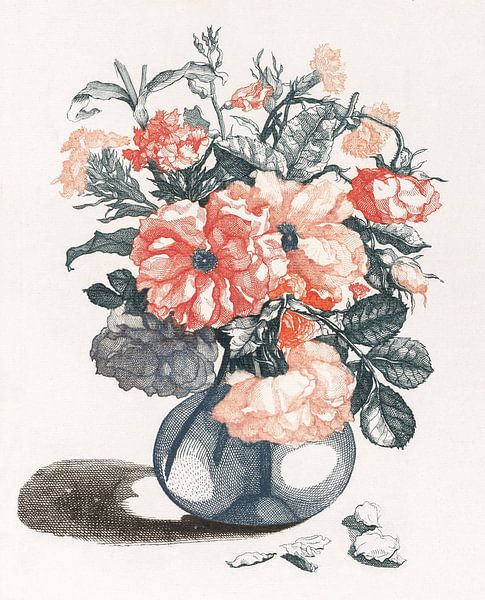 Bloemen in een vaas, Johan Teyler van Meesterlijcke Meesters