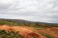 Landscape with orange-coloured ground in Iceland | Travel photography by Kelsey van den Bosch thumbnail