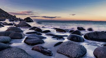 Beach Lofoten Norway by Wim van D