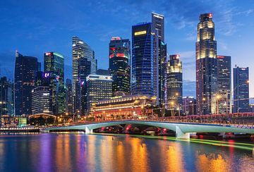 Skyline of Singapore by Ilya Korzelius