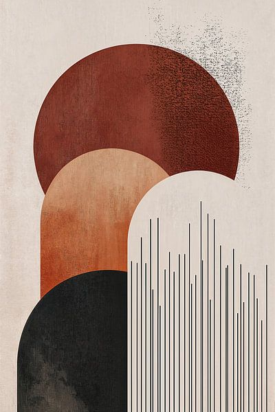Paysage Géométrique en Terre Cuite II par Studio BB