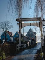 Typische niederländische Deichhäuser