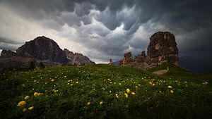 Sturm in den Dolomiten von Sven Broeckx