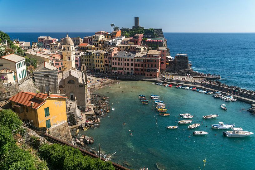 Vernazza, Cinque Terre, Riviera di Levante, Ligurie, Italie par Peter Schickert