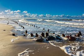Die Ostseeküste bei Kühlungsborn an einem stürmischen Tag
