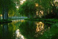 The Canal du Midi in the Département of Aude