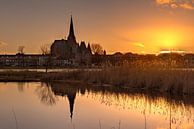 Bovenkerk en Koornmarktspoort Kampen tijdens zonsondergang van Fotografie Ronald thumbnail